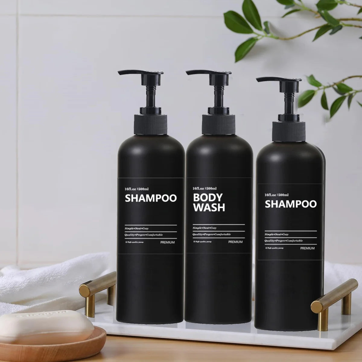 Labeled Soap Dispenser