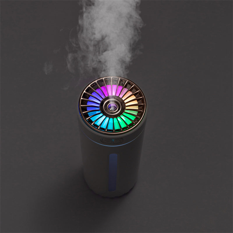 Wireless Rechargeable USB Ultrasonic Air Humidifier – Colorful LED Lights, Quiet Cool Mist Diffuser for Car & Home