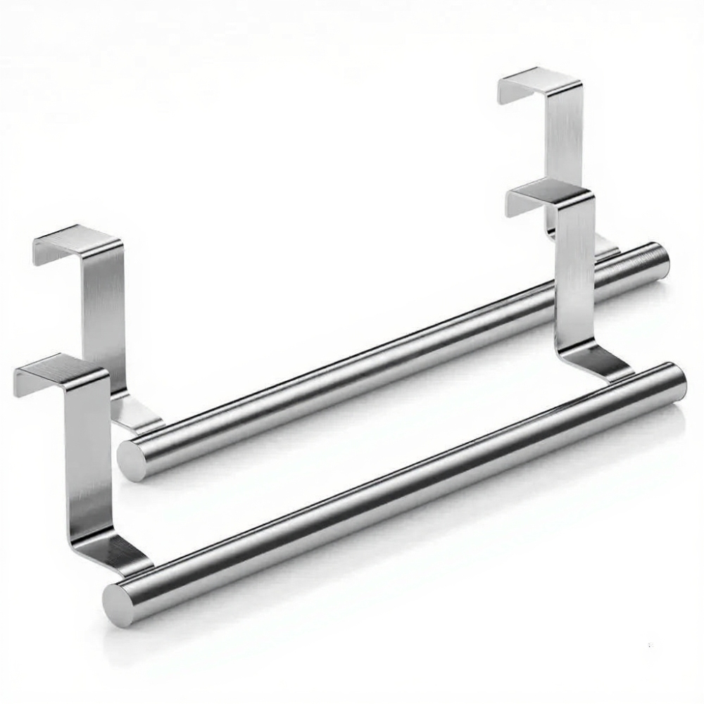 Stainless Steel Over-Door Towel Rack
