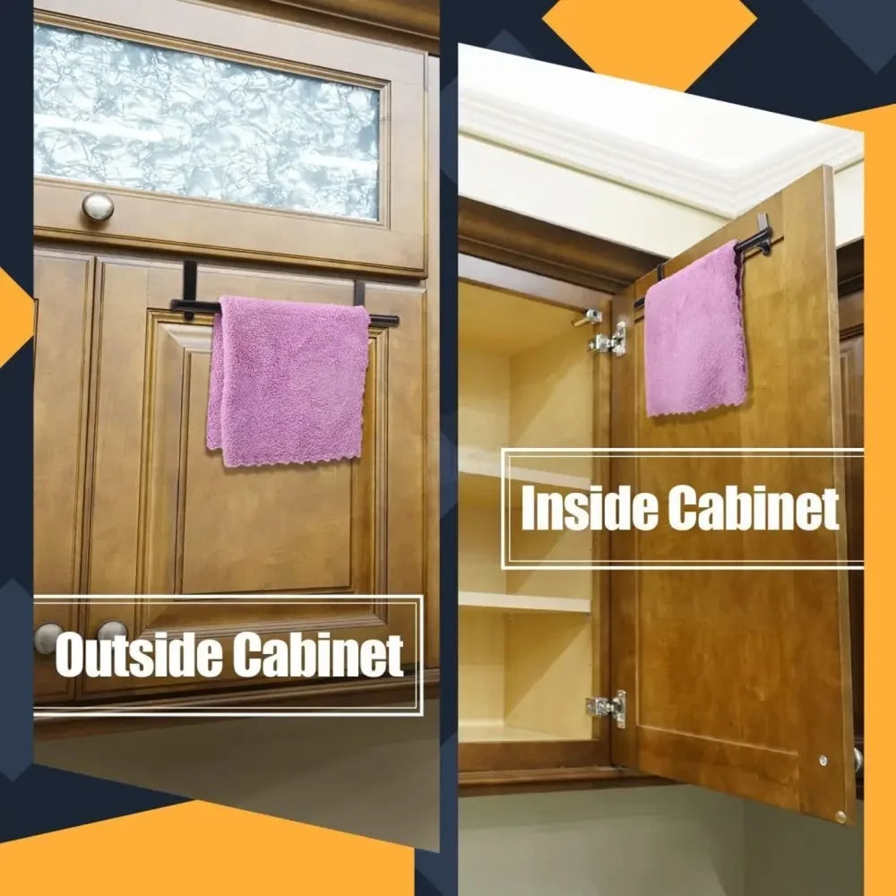 Stainless Steel Over-Door Towel Rack